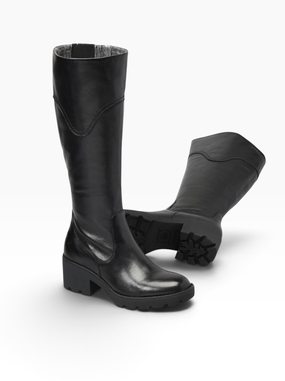 Born Gabriella Lug Sole Black Boots – sz 9M